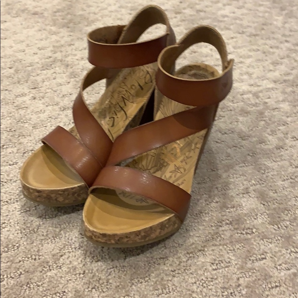 Brown Wedge Sandals Blowfish